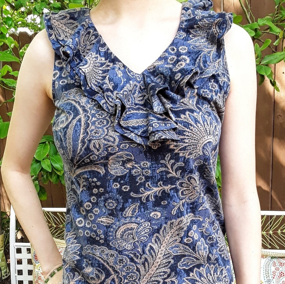 Ralph Lauren Ruffle Top - Picture 2 of 4